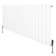Platt enkelkolumnsradiator i vit färg, 600 mm x 1400 mm, med släta ytor och ventiler på sidorna för effektiv värmefördelning