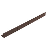 Flexibel gräskant 4 x 1,2 m med gummiklubba – Brun