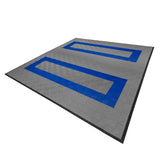 Polypropenplattor med ventilationskanaler (225enheter) och kanter - Grå (165) och Blå (60)