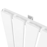 Platt enkelpelarradiator i vit färg, 600 x 910 mm, med släta ytor och moderna, stilrena linjer för effektiv värmeöverföring