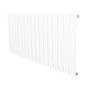 Platt enkelpelarradiator i vit färg, 600 x 1190 mm, med släta ytor och moderna linjer för effektiv uppvärmning