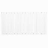 Platt enkelpelarradiator i vit färg, 600 x 1190 mm, med släta ytor och rektangulära sektioner för effektiv värmefördelning