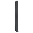 Platt enkelpelarradiator i antracitgrå, 1600 x 280 mm, med släta ytor och stilren design, perfekt för moderna hem