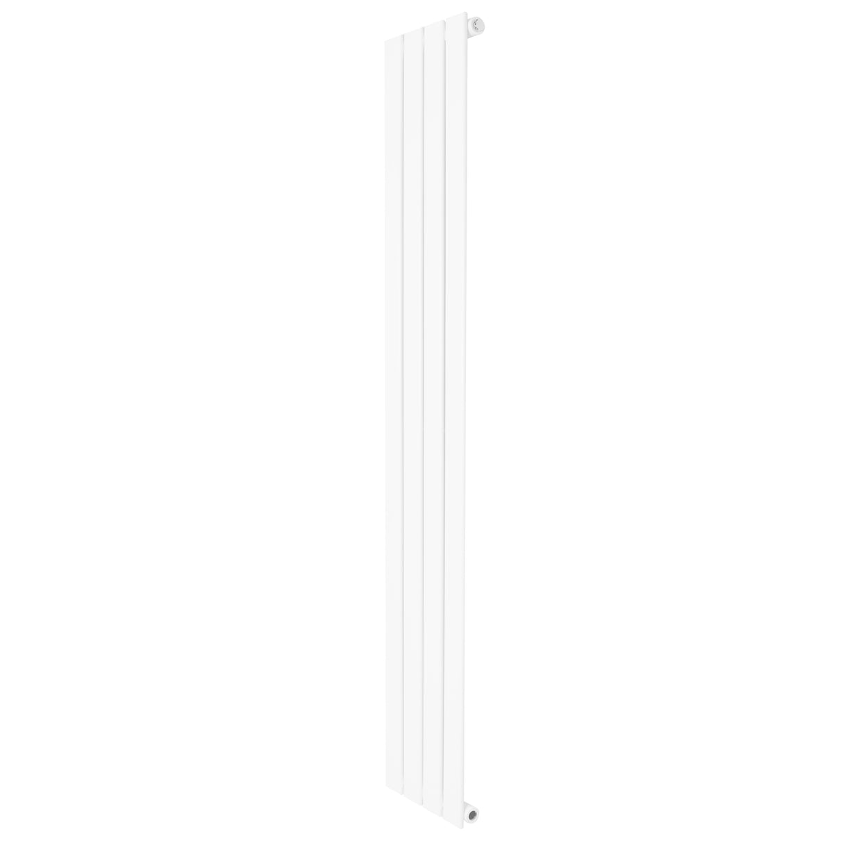 Platt enkelpelarradiator i vit färg, 1600 x 280 mm, med släta ytor och stilren design, perfekt för moderna inredningar
