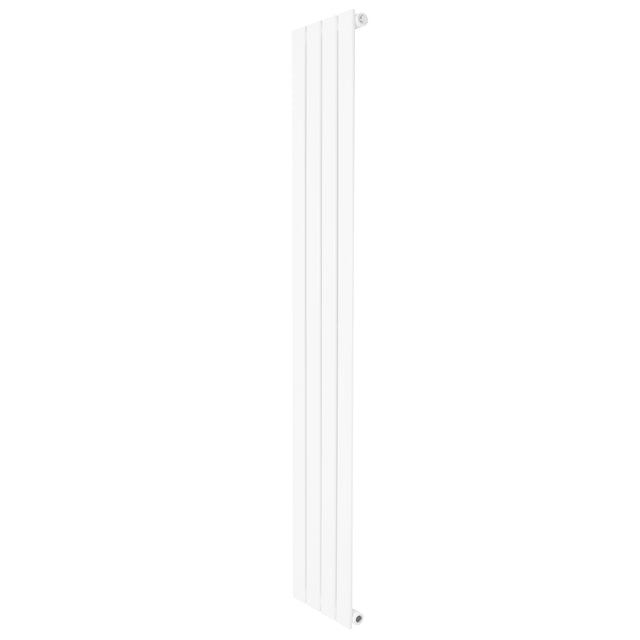 Platt enkelpelarradiator i vit färg, 1600 x 280 mm, med släta ytor och stilren design, perfekt för moderna inredningar