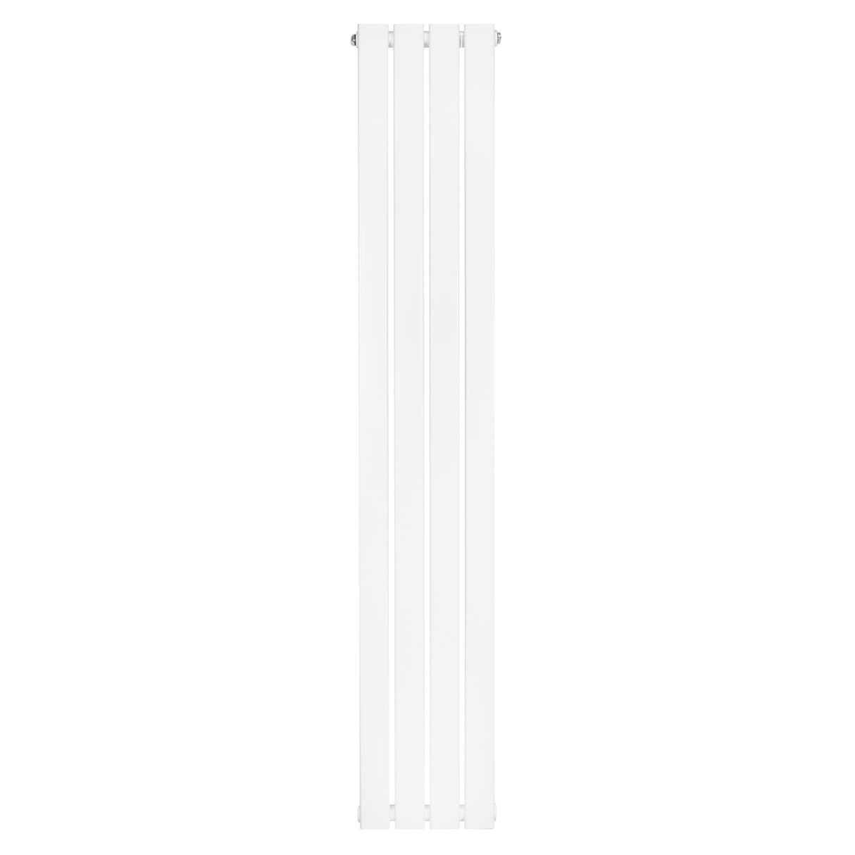 Platt enkelpelarradiator i vit färg, 1600 x 280 mm, med släta ytor och moderna linjer för effektiv uppvärmning och stilren design