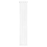 Platt enkelpelarradiator i vit färg, 1600 x 280 mm, med släta ytor och moderna linjer för effektiv uppvärmning och stilren design