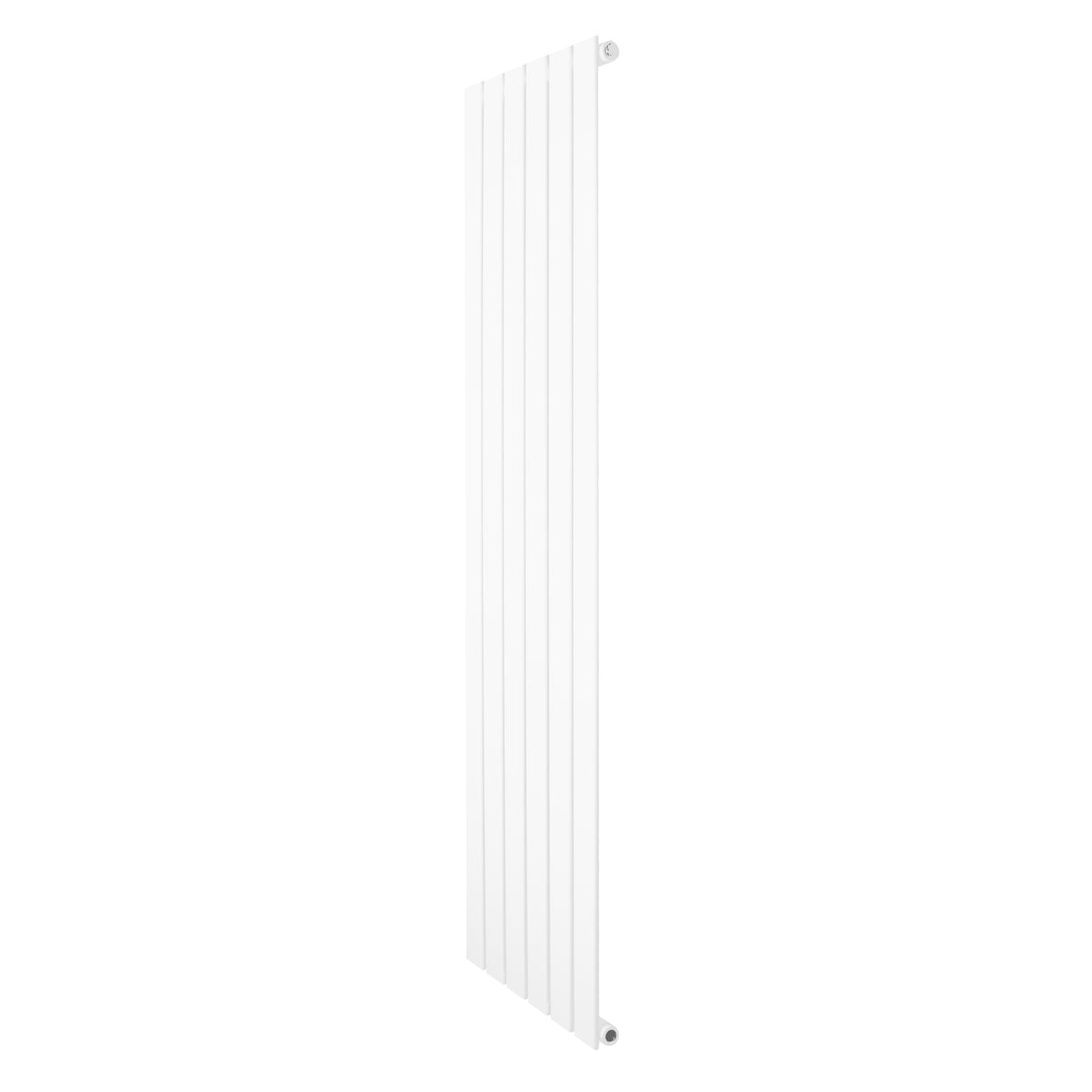 Platt enkelpelarradiator i vit färg, 1600 x 420 mm, med släta ytor och stilren design som passar moderna inredningar