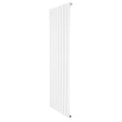 Platt enkelpelarradiator i vit färg, 1600 x 560 mm, med släta ytor och stilren design, perfekt för moderna hem