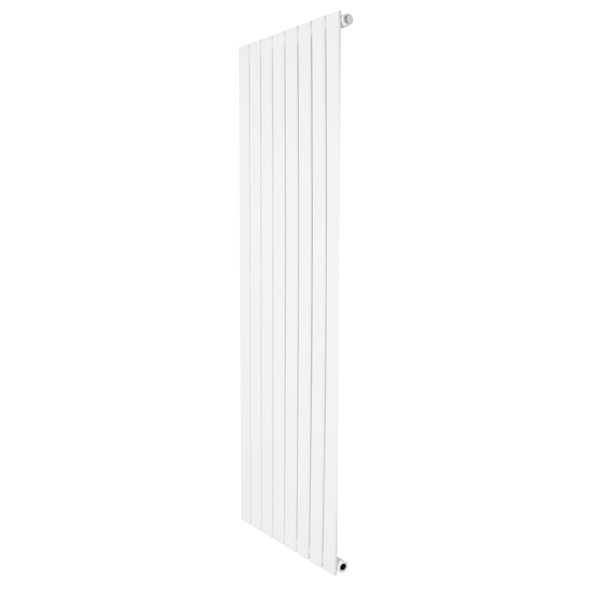 Platt enkelpelarradiator i vit färg, 1600 x 560 mm, med släta ytor och stilren design, perfekt för moderna hem