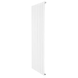 Platt enkelpelarradiator i vit färg, 1600 x 560 mm, med släta ytor och stilren design, perfekt för moderna hem