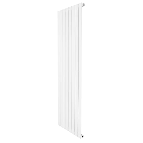 Platt enkelpelarradiator i vit färg, 1600 x 560 mm, med släta ytor och stilren design, perfekt för moderna hem