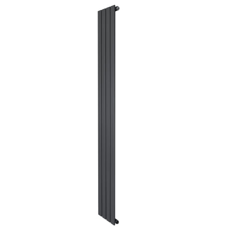 Platt enkelpelarradiator i antracitgrå, 1800 x 280 mm, med släta ytor och stilren design, perfekt för moderna hem
