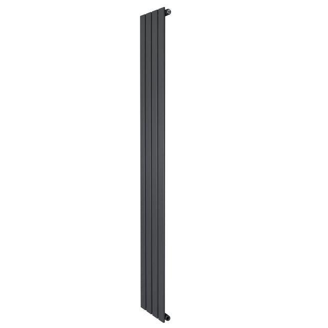 Platt enkelpelarradiator i antracitgrå, 1800 x 280 mm, med släta ytor och stilren design, perfekt för moderna hem