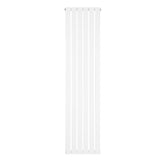 Platt enkelpelarradiator i vit färg, 1800 x 420 mm, med släta ytor och moderna linjer som passar i olika inredningar