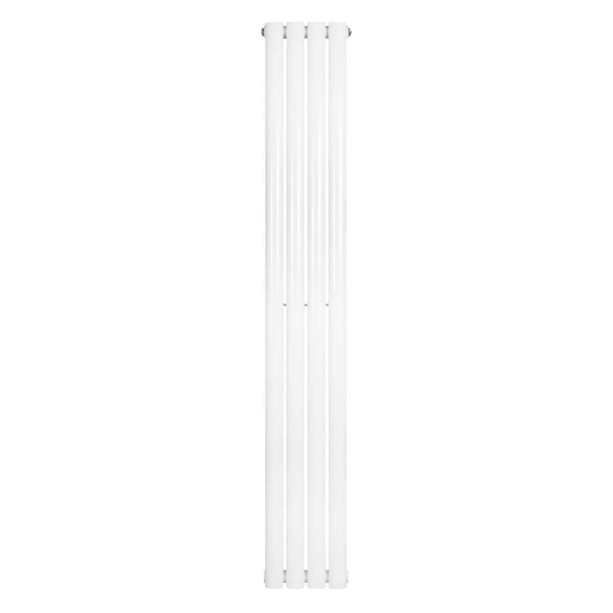 Oval enkelpelarradiator i vit färg, 1600 x 240 mm, med släta ytor och moderna, eleganta linjer som passar i alla rum