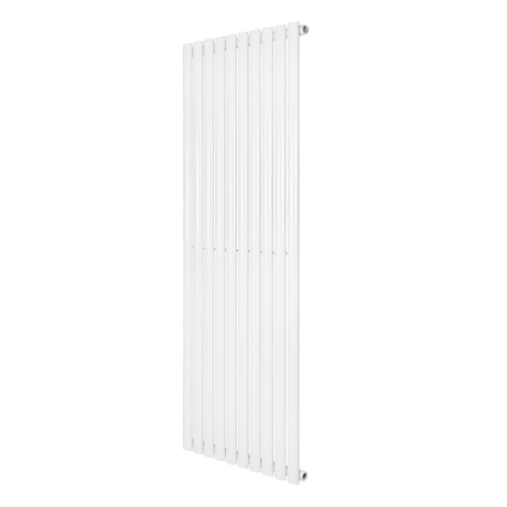 Oval enkelpelarradiator i vit färg, 1600 x 600 mm, med släta, moderna linjer och en stilren, minimalistisk design som passar alla rum