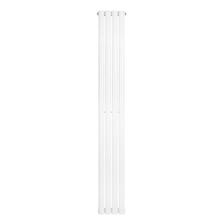 Oval enkelpelarradiator i vit färg, 1800 x 240 mm, med släta ytor och en modern, stilren design som passar i alla rum