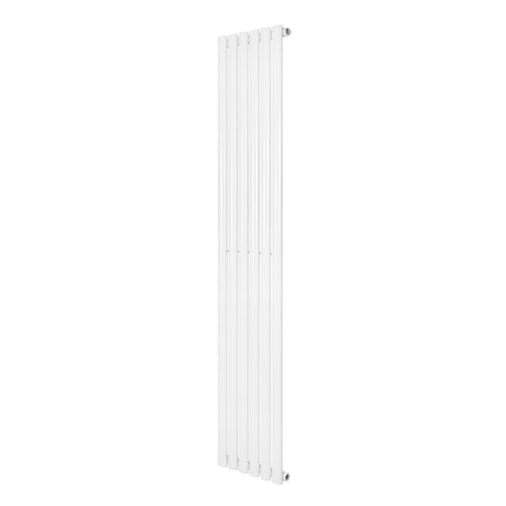 Oval enkelpelarradiator i vit färg, 1800 x 360 mm, med släta ytor och moderna, eleganta linjer för effektiv uppvärmning