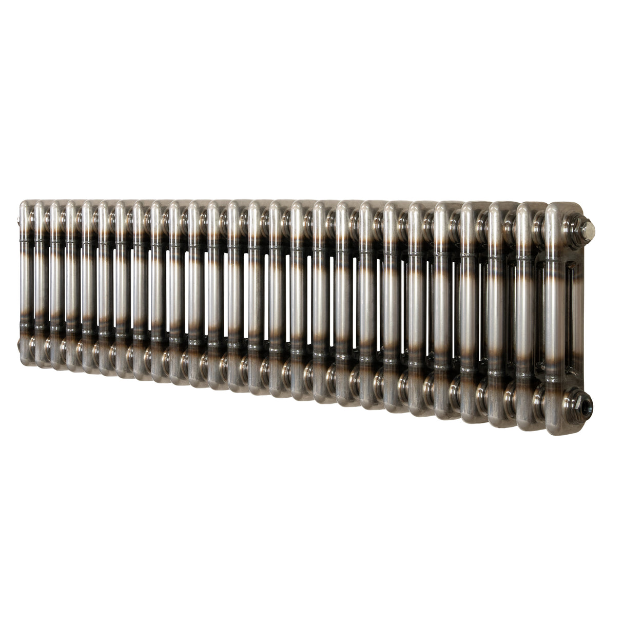 Traditionell 2-kolumn radiator – 300 x 1190 mm – Råmetall