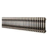 Traditionell 2-kolumnsradiator – 300 x 1460 mm – Råmetall