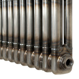 Traditionell 2-kolumnsradiator – 300 x 1460 mm – Råmetall