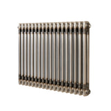Traditionell 2-kolumnsradiator – 600 x 830 mm – Råmetall