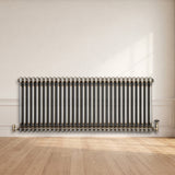Traditionell 2-kolumnsradiator – 600 x 1460 mm – Råmetall