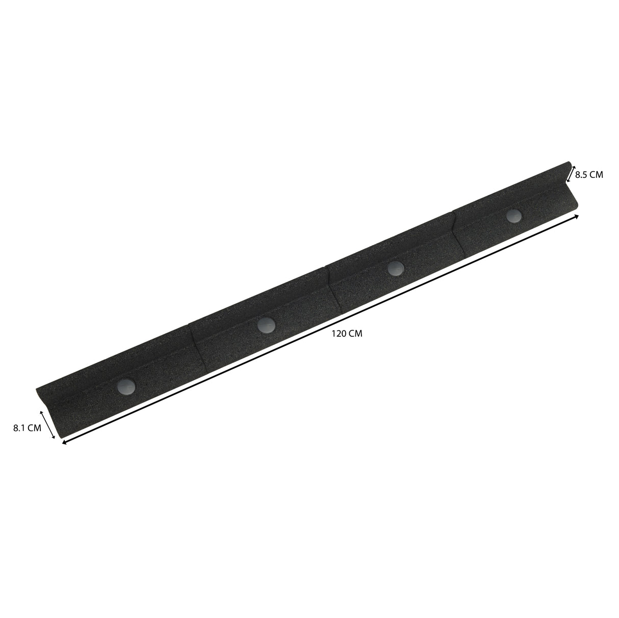 Flexibel gräskant 6 x 1,2 m – Svart