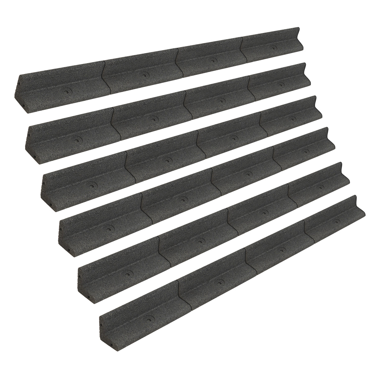 Flexibel gräskant 6 x 1,2 m – Grå