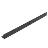 Flexibel gräskant 6 x 1,2 m – Grå