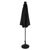 Lutbart LED-Parasoll 2,7 m med Fot – Svart