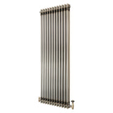 Traditionell 2-kolumnsradiator med ventiler – 1800 x 560 mm – Råmetall