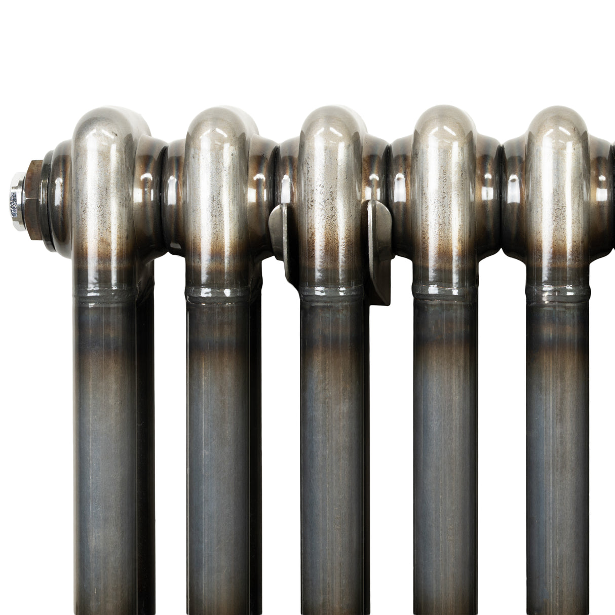 Traditionell 3-kolumnsradiator med ventiler – 1800 x 470 mm – Råmetall