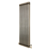 Traditionell 3-kolumnsradiator med ventiler – 1800 x 560 mm – Råmetall