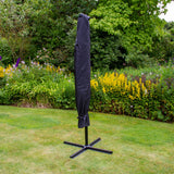 Grönt 3m LED Cantilever Parasoll