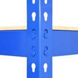 Q-Rax Blå Lagerhyllor / Förvaringshyllor - 90 cm (B) x 180 cm (H) x 50 cm (D)