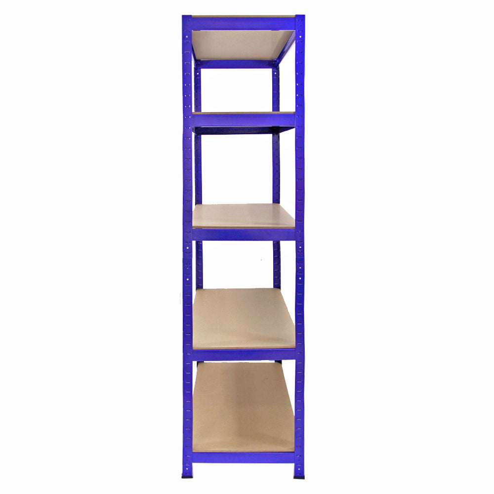 5 x 90 cm Blå Förvaringsenheter med 4200 kg Viktkapacitet GRATIS Ihopkopplingsfästen & Gummiklubba