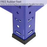 Monster Racking T-Rax Metallförvaringshyllor, Blå, 90 cm B, 45 cm D, Set om 4