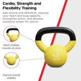 Body Revolution 4 kg Kettlebell med Neoprenöverdrag
