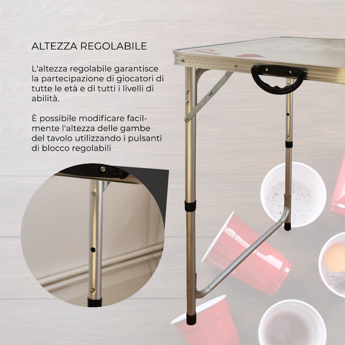 Beer Pong Bord 244 cm