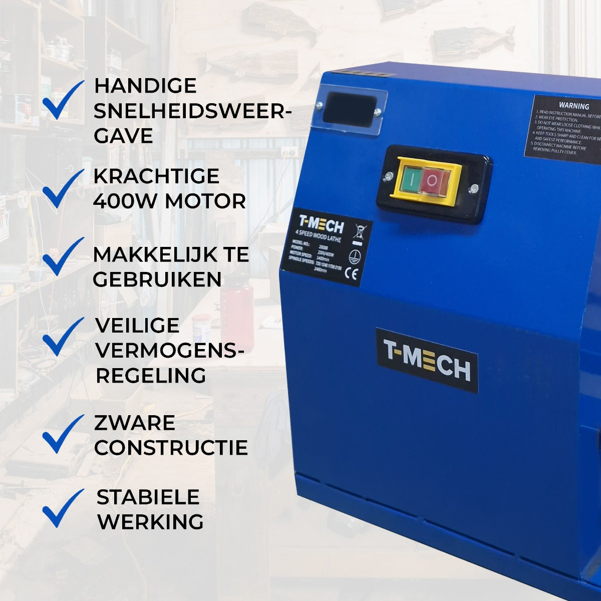 T-Mech Träsvarv med svarvstålset