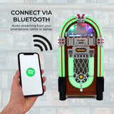MonsterShop Retro Jukebox med Ljudsystem & Belysning