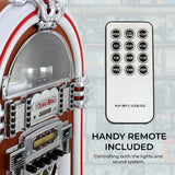 MonsterShop Retro Jukebox med Ljudsystem & Belysning