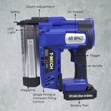 T-Mech Spik- och Häftpistol med Extra Batteri