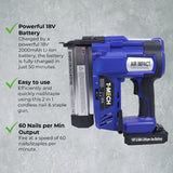 T-Mech Spik- och Häftpistol med Extra Batteri