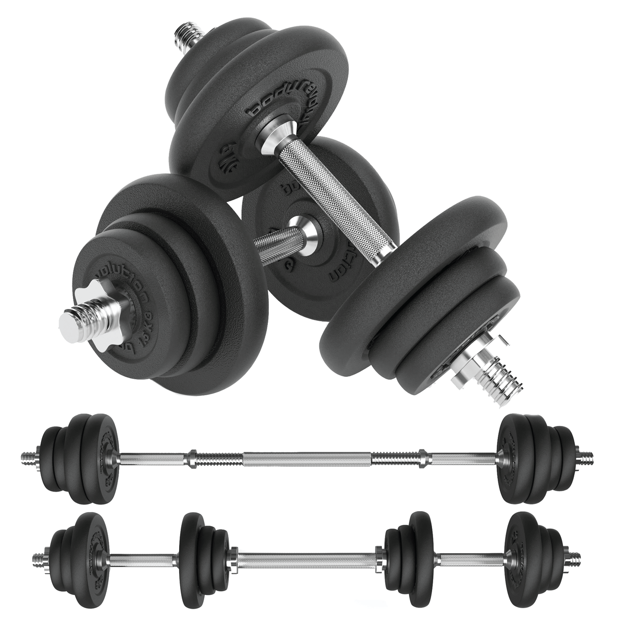 Body Revolution Hantelset i Gjutjärn 15 kg - 50 kg