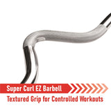 Body Revolution EZ 1" Super Curl Skivstång - 1,2m