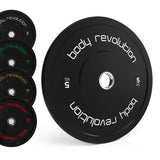 Body Revolution olympiska bumpervikter (svarta)