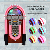 MonsterShop Retro Jukebox med Ljudsystem & Belysning